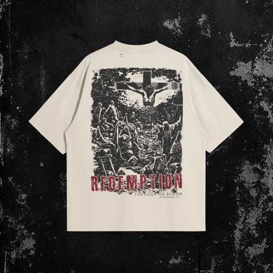 Redemption Tee | Premium Oversized Distressed