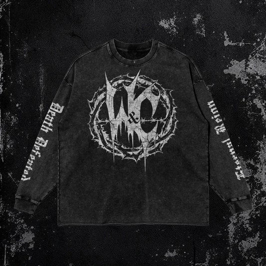 Enthroned Long Sleeve | Premium Faded Raw Hem