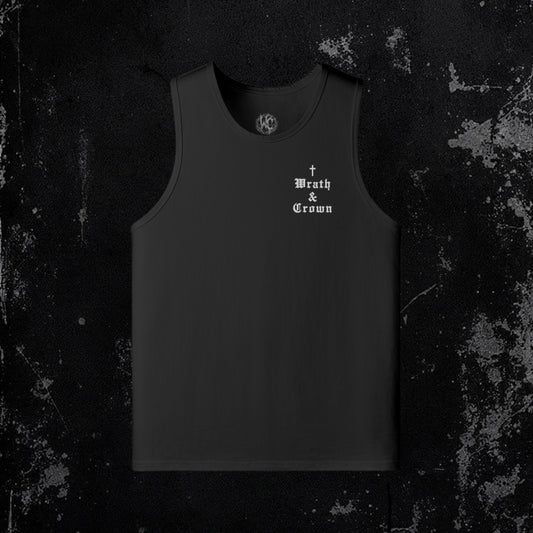 Vessel Tank Black | Premium Embroidered Loose
