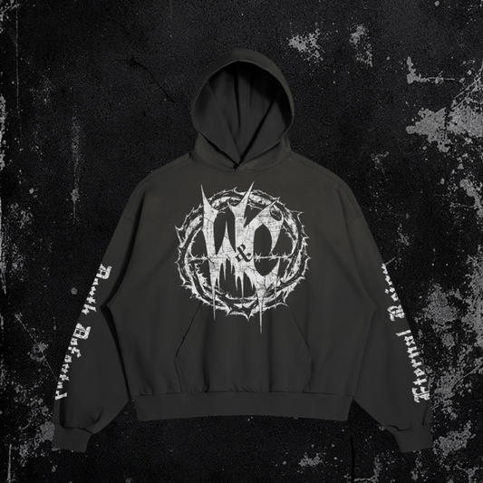 Enthroned Hoodie | Premium Sun Faded Distressed