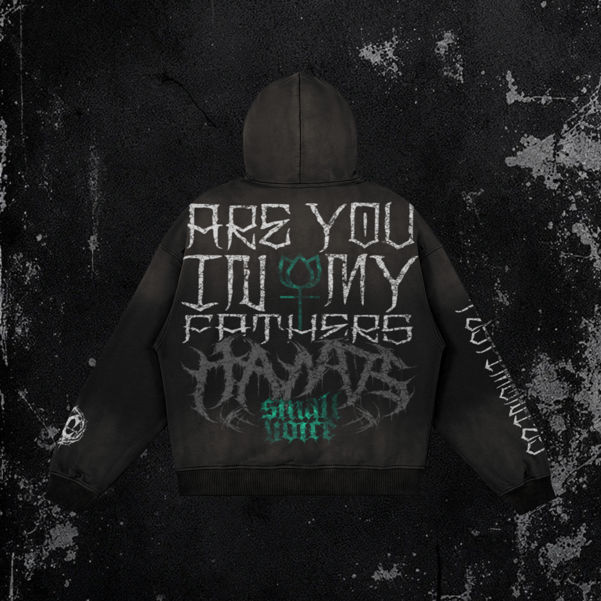 Small Voice X Wrath & Crown Hoodie | Premium Heavyweight Distressed