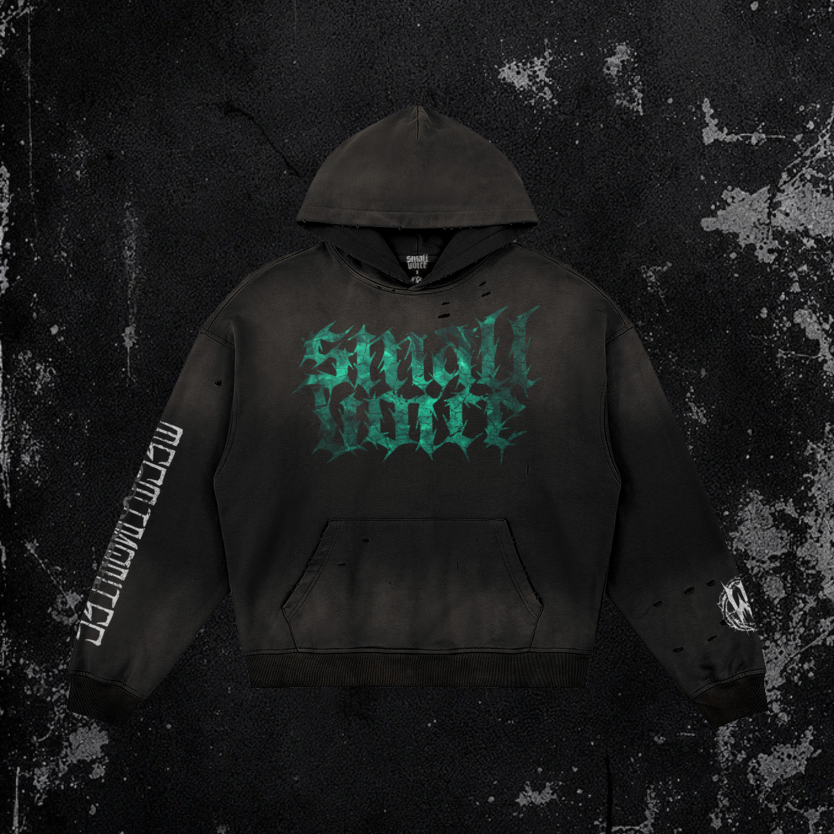 Small Voice X Wrath & Crown Hoodie | Premium Heavyweight Distressed