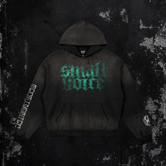 Small Voice X Wrath & Crown Hoodie | Premium Heavyweight Distressed