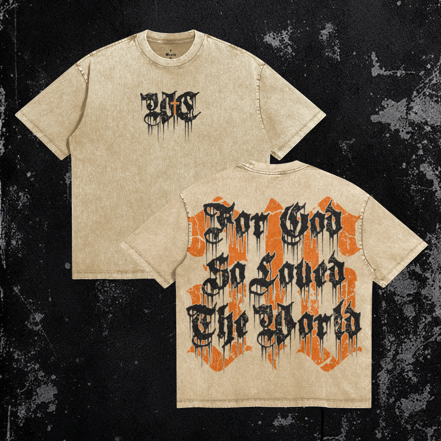 Begotten Tee | Premium Heavyweight Snow Washed Oversized