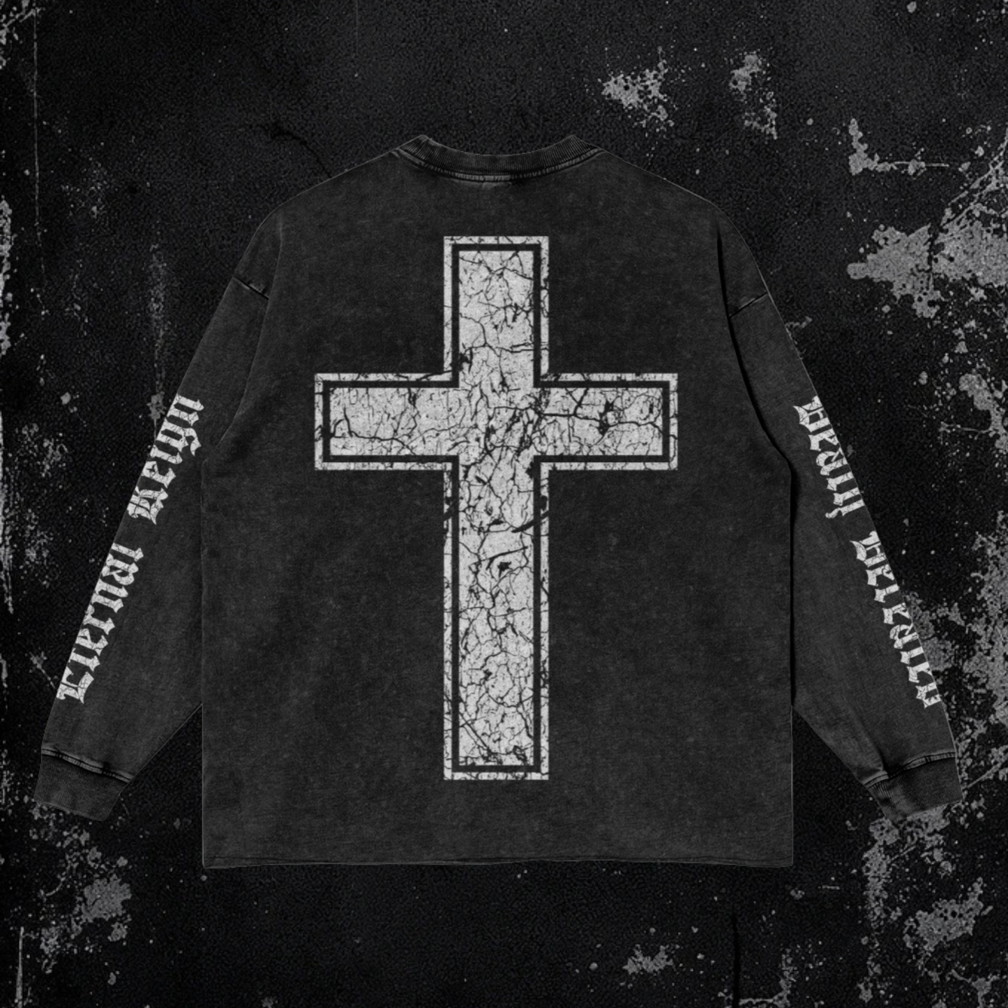 Enthroned Long Sleeve | Premium Faded Raw Hem
