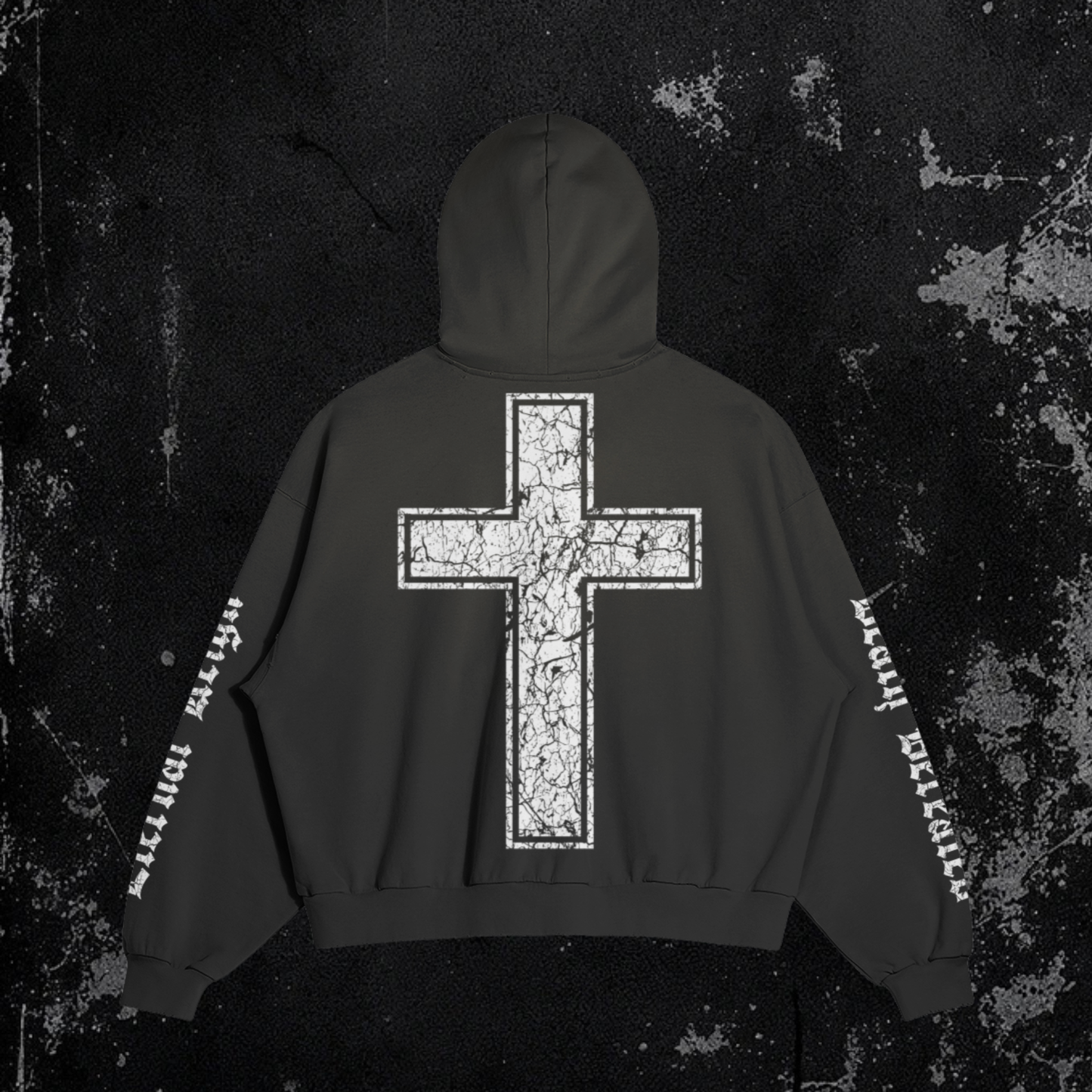 Enthroned Hoodie | Premium Sun Faded Distressed