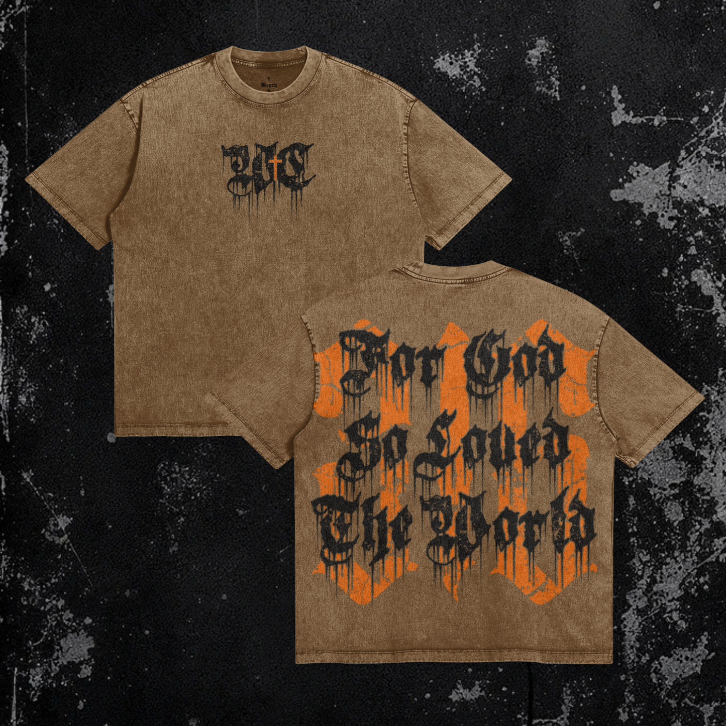 Begotten Tee | Premium Heavyweight Snow Washed Oversized
