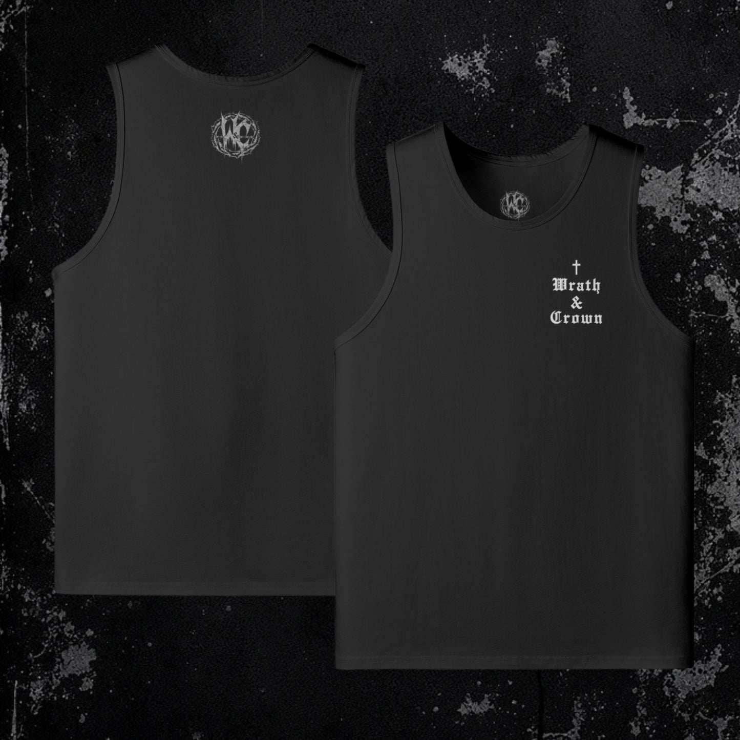 Vessel Tank Black | Premium Embroidered Loose