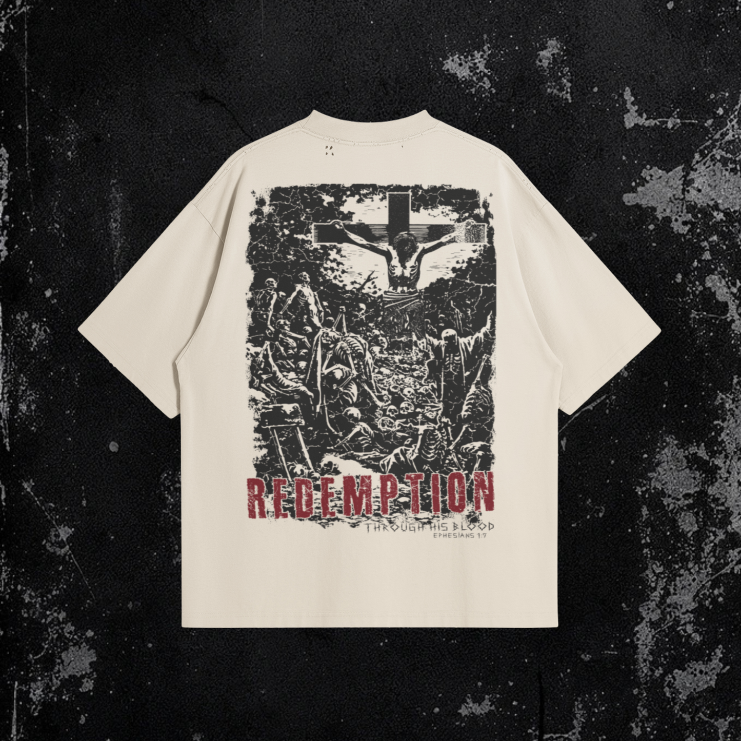 Redemption Tee | Premium Oversized Distressed