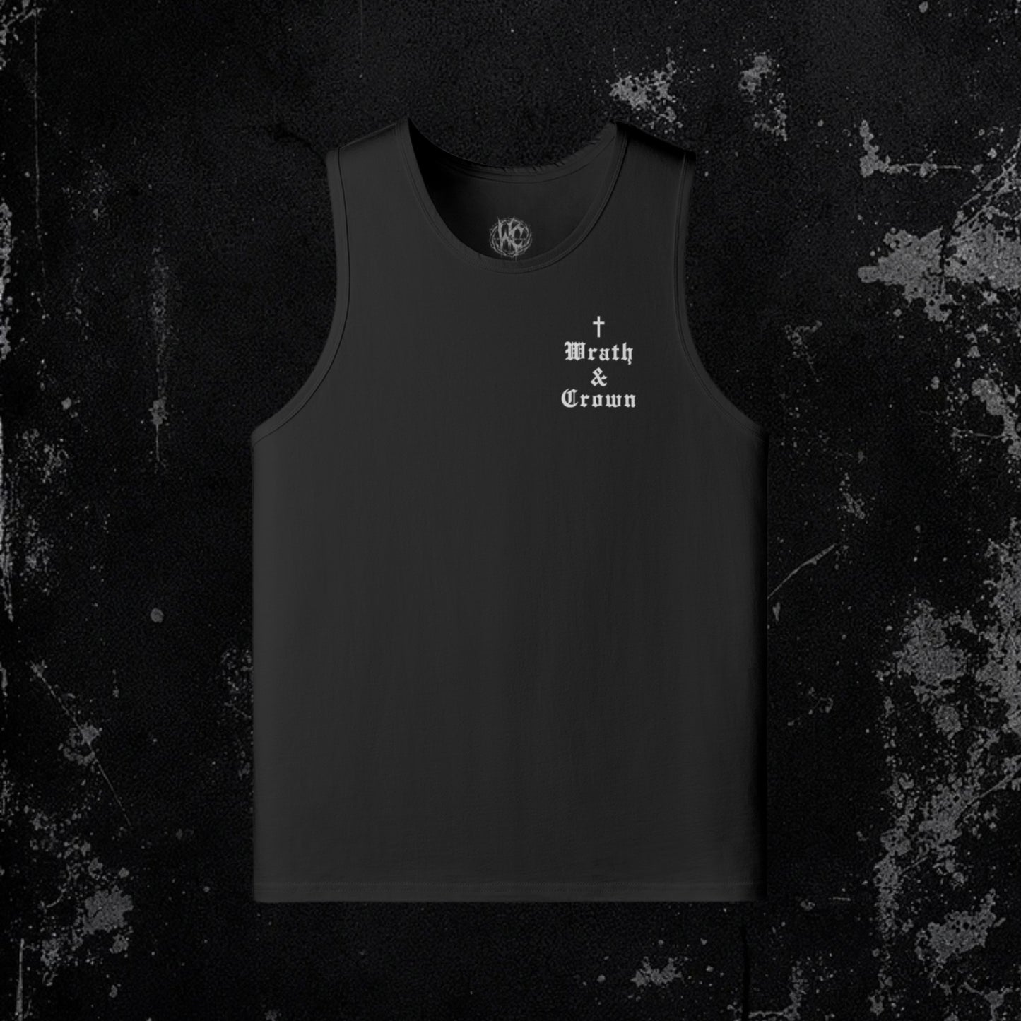 Vessel Tank Black | Premium Embroidered Loose