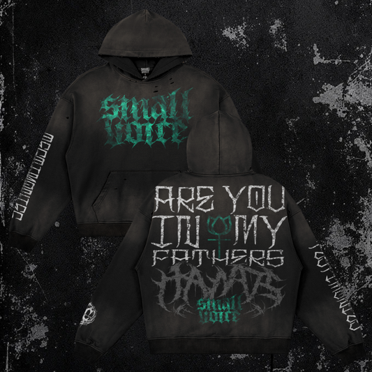 Small Voice X Wrath & Crown Hoodie | Premium Heavyweight Distressed