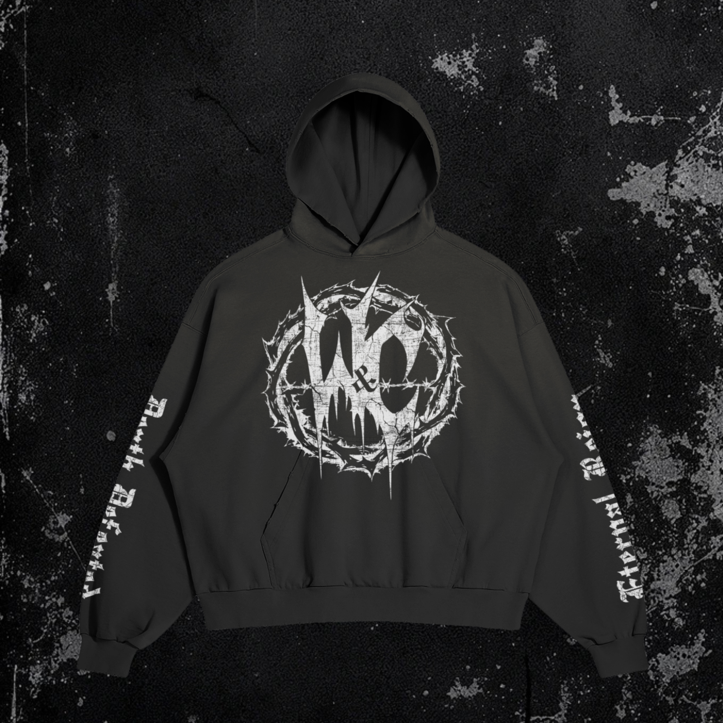 Enthroned Hoodie | Premium Sun Faded Distressed