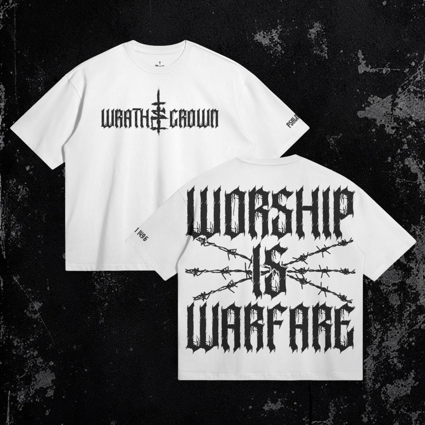 Warfare Tee White | Premium Heavyweight Boxy