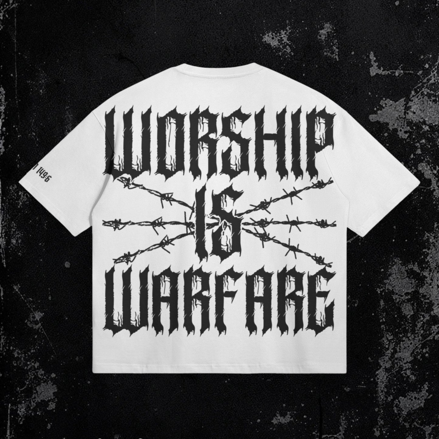 Warfare Tee White | Premium Heavyweight Boxy