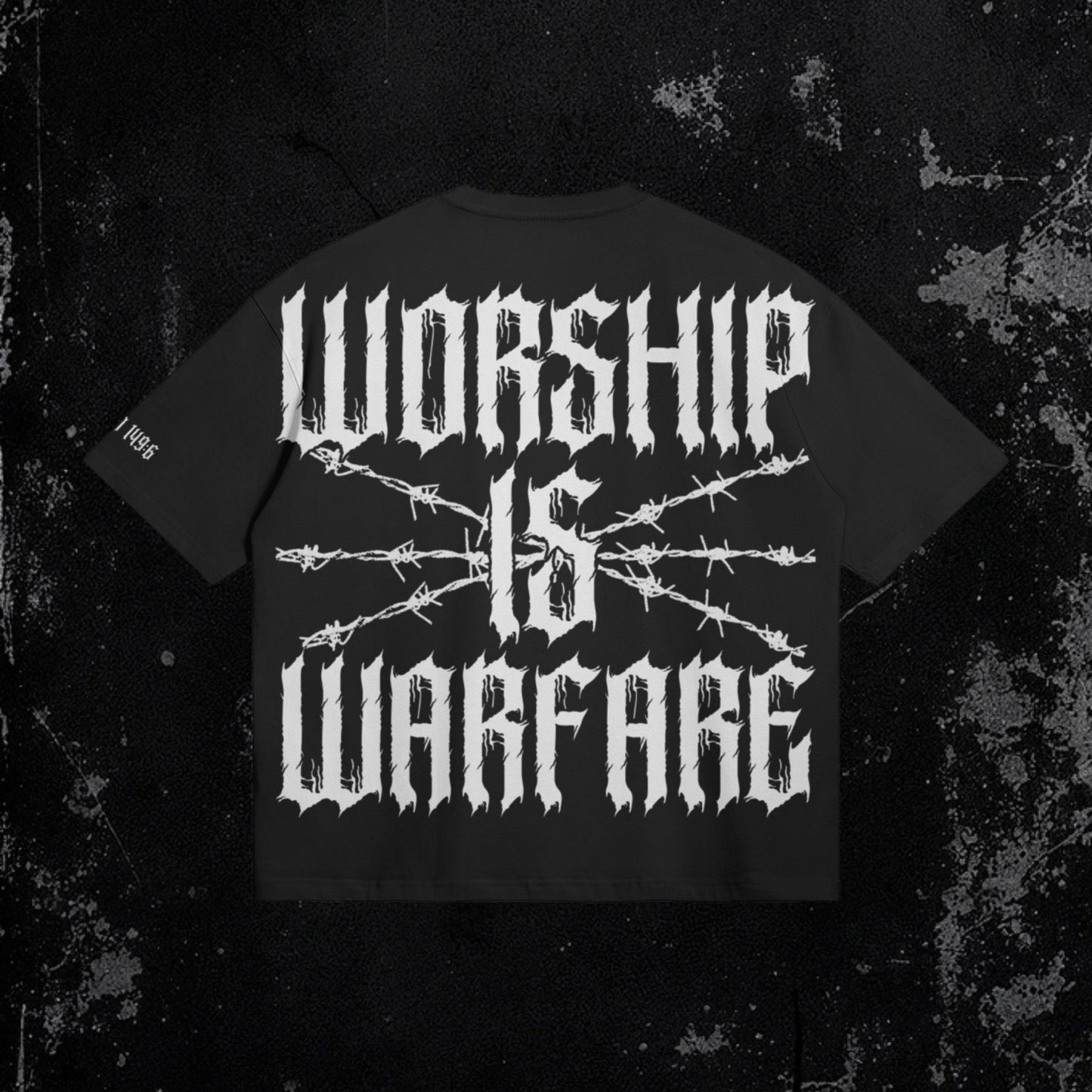 Warfare Tee Black | Premium Heavyweight Boxy