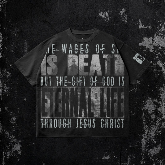 Wages Tee | Premium Faded Raw Hem